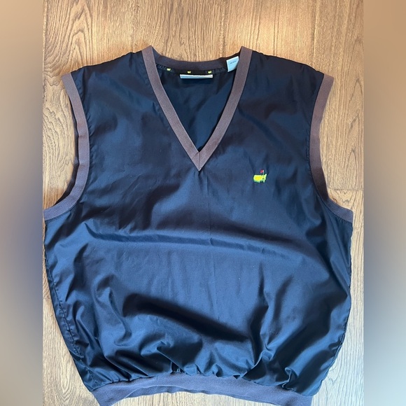 Masters Other - Masters Golf Vest Mens XL Navy V Neck Pullover Windbreaker Jacket Pockets EUC